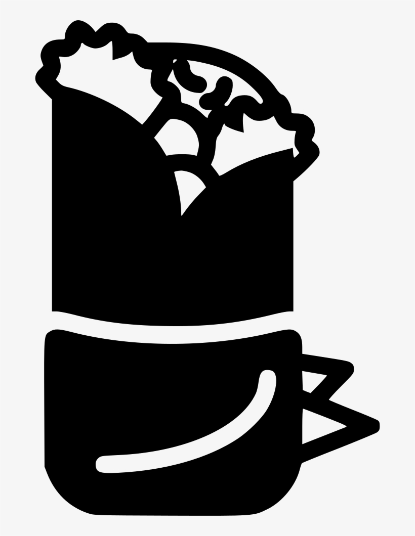 Png File - Shawarma Black And White Png, transparent png #2968264