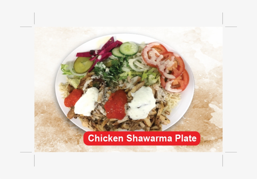 Chicken Shawarma Plate - Taco, transparent png #2968363