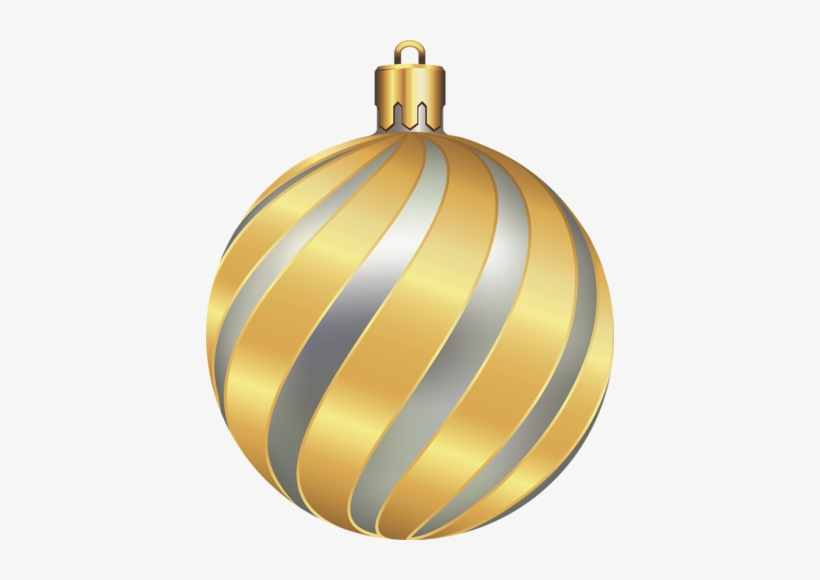 Gold Christmas Ornaments Png Download - Gold Christmas Ornament Transparent, transparent png #2968503