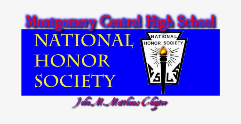 Montgomery Central High School National Honor Society - National Honor Society, transparent png #2968647