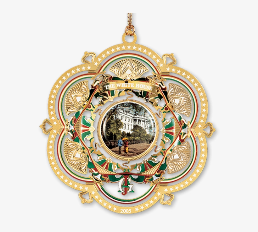 More Views - 2005 White House Christmas Ornament, transparent png #2968764