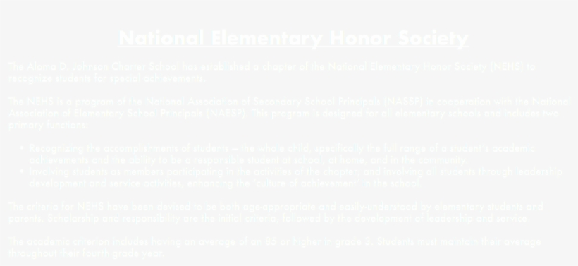 National Elementary Honor Society The Aloma D - Circle, transparent png #2969048
