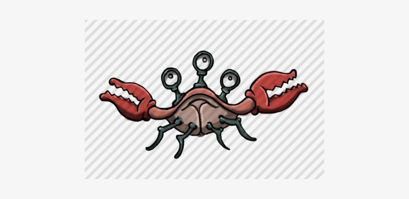 Hand-drawn Cartoon Alien Crab By Aaron Goodson Game - Illustration, transparent png #2969348