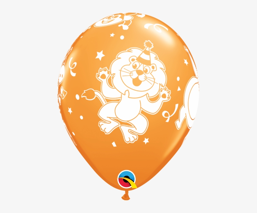 11" Party Animals Latex - 18-a-round Birthday Latex Balloons, Pack, transparent png #2969390