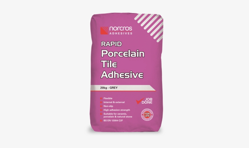 Rapid Porcelain Floor Adhesive - Norcros Adhesives Rapid Porcelain Grey, transparent png #2969391