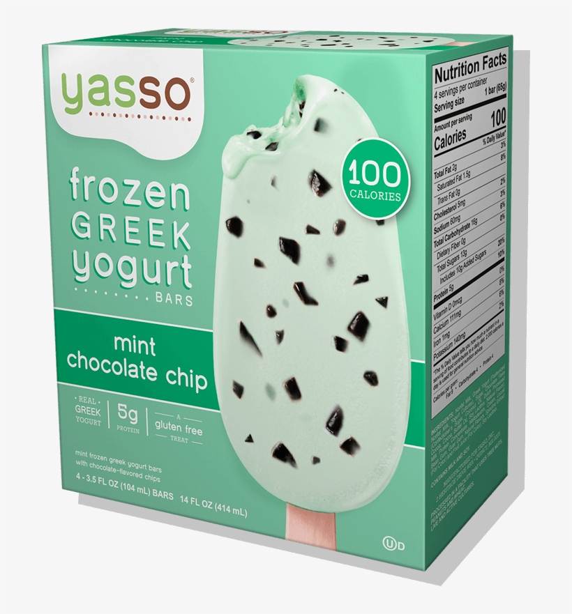 Mint Chocolate Chip - Yasso Bars Nutrition Facts, transparent png #2970147