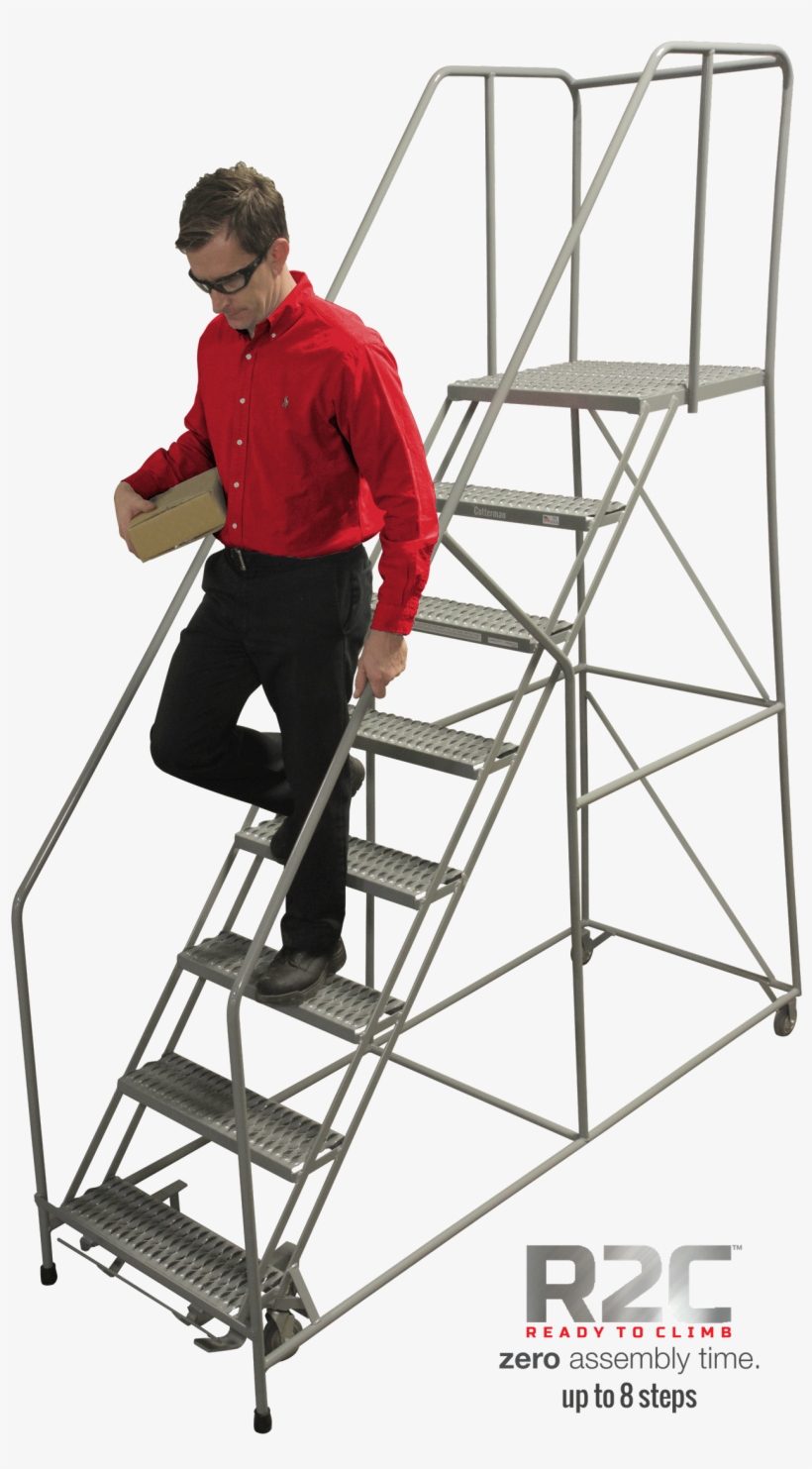 Easy 50° Climbing Angle Ladders - Ladder, transparent png #2970692