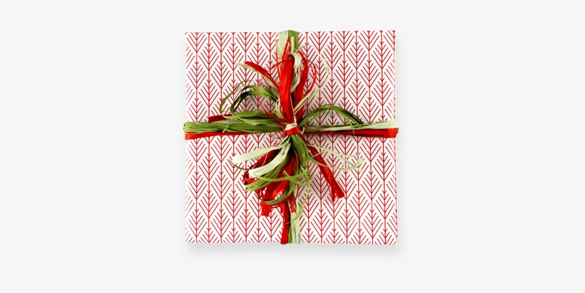 Herringbone Red Gift Wrap Roll - Gift Wrap Roll, transparent png #2971046
