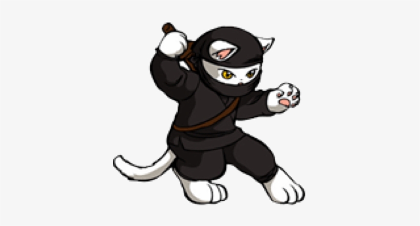 Ninjacat - Ninja Cat Cartoon, transparent png #2971111