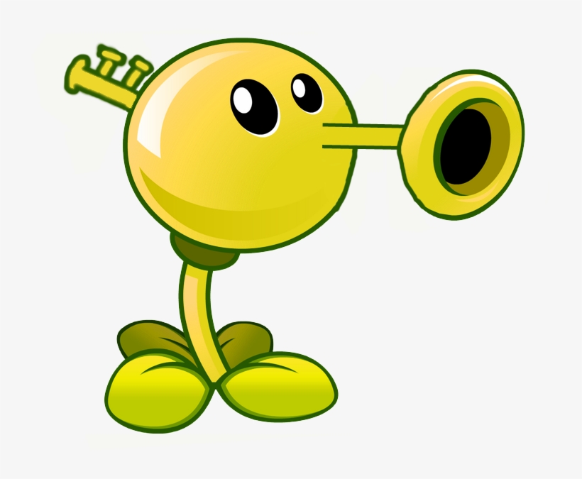 Trumpet Peahd - Zombies Vs Plants - Free Transparent PNG Download - PNGkey