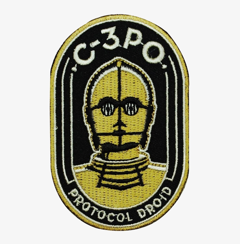 Minimalist Rebel Alliance Edition - Star Wars Official C-3po 'protocol Droid' Iron On Patch, transparent png #2971568