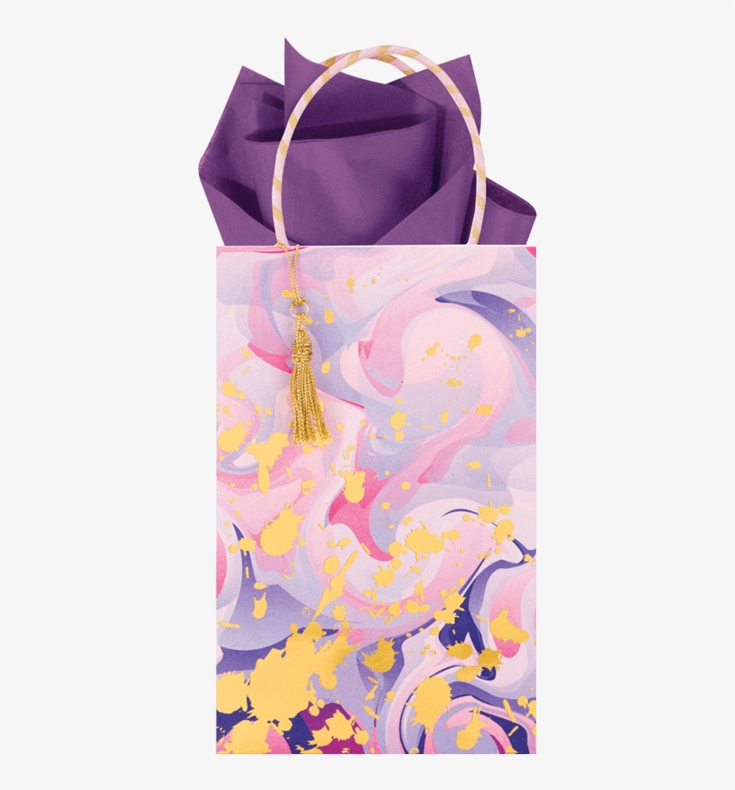 Marble Madness Lavender Sm Tote - Tote Bag, transparent png #2971621