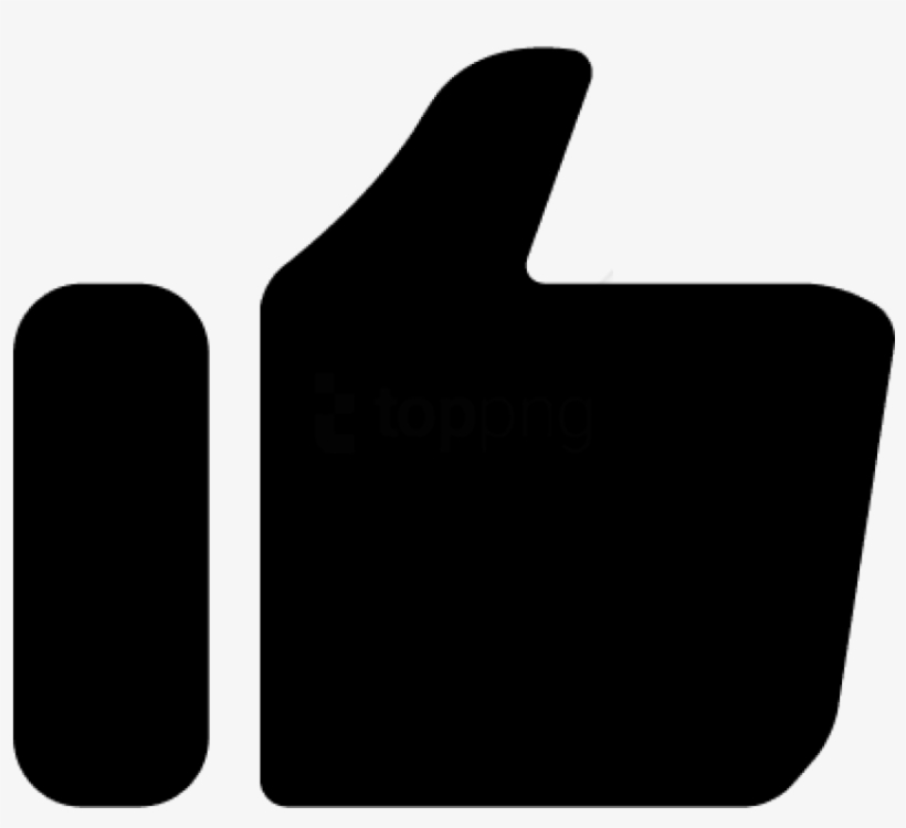 Like Symbol For Interface Of Black Hand Shape With - Simbolo Like Youtube Png, transparent png #2971622