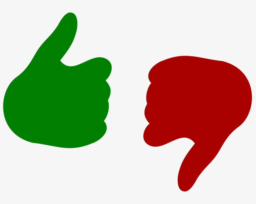 Thumbs Up And Down Png, transparent png #2971626