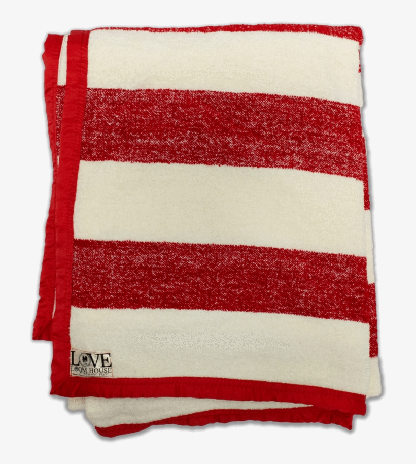 Red & White Stripe Throw Blanket - Blanket, transparent png #2971734