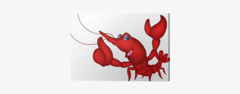 Vector Illustration Of Cute Red Shrimp Cartoon Thumb - Camarones Ilustracion, transparent png #2971834