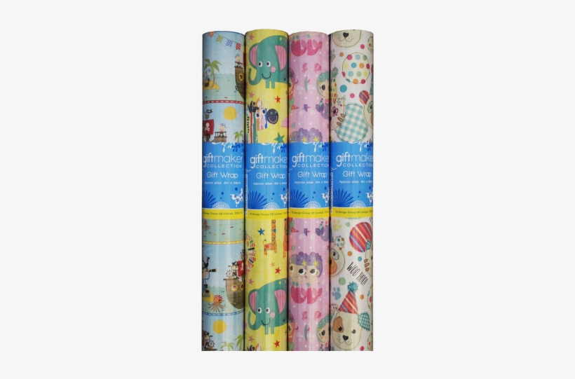Juvenile 3m Gift Wrap Roll Assorted - Gift Wrap Roll, transparent png #2971889