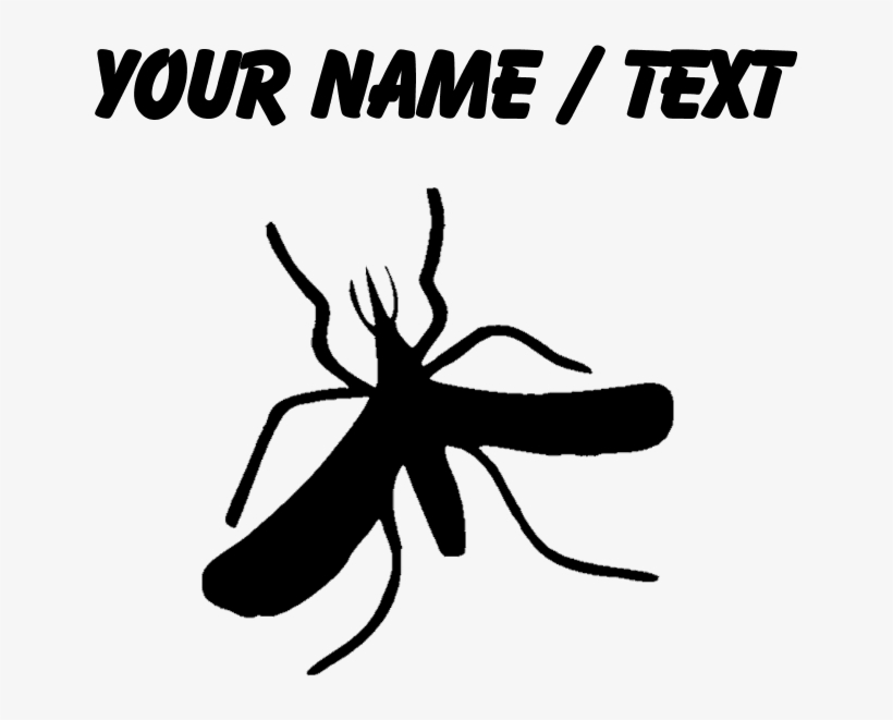 Custom Mosquito Silhouette Classic Thong - Custom T-rex Skeleton Sticker, transparent png #2972687