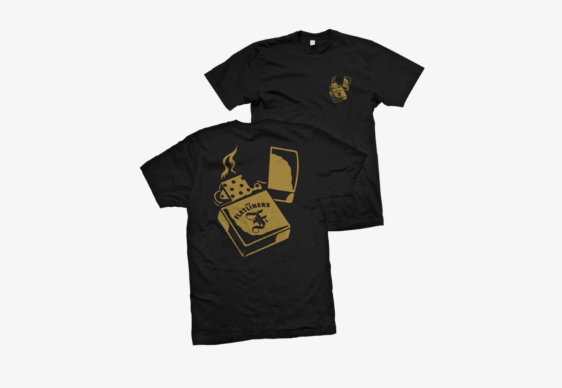 The Flatliners "zippo" T-shirt - T Shirt, transparent png #2973416