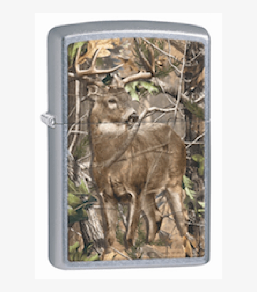 Zippo Deer Realtree Street Chrome, transparent png #2973459