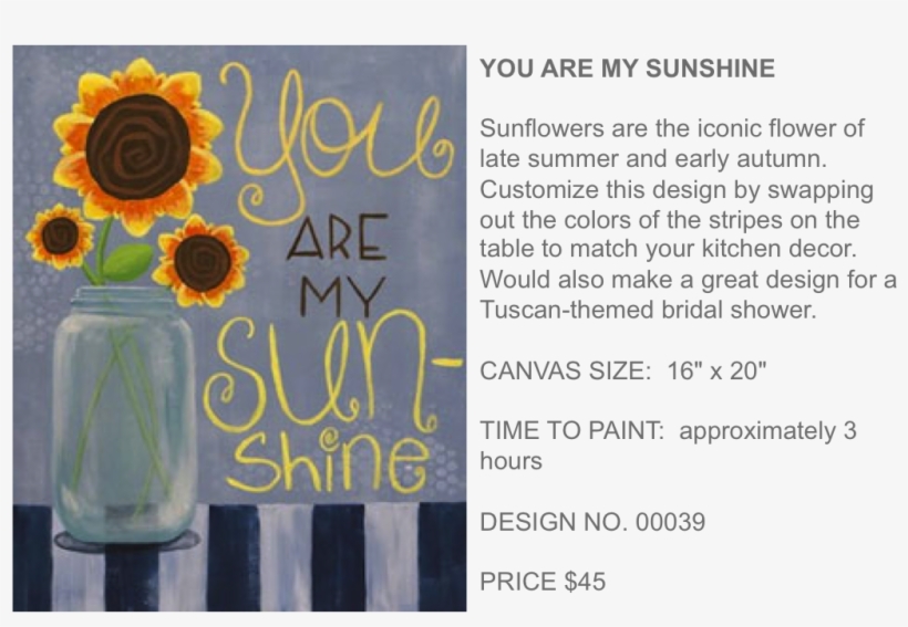 You Are My Sunshine Popup Paint Studio - Color Me Mine, transparent png #2973486