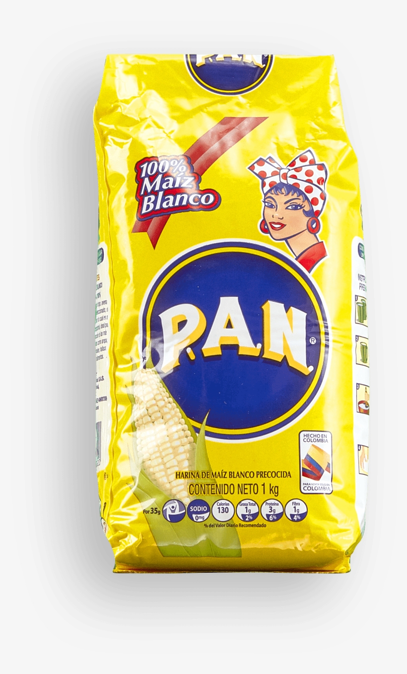 Image Of P - P.a.n Harina Blanca - Pre-cooked White Corn Meal 2lbs, transparent png #2973526
