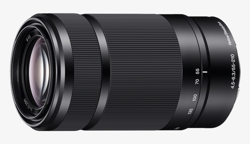 Sony E 55-210mm F/4.5-6.3mm Lens Sel55210, transparent png #2974196