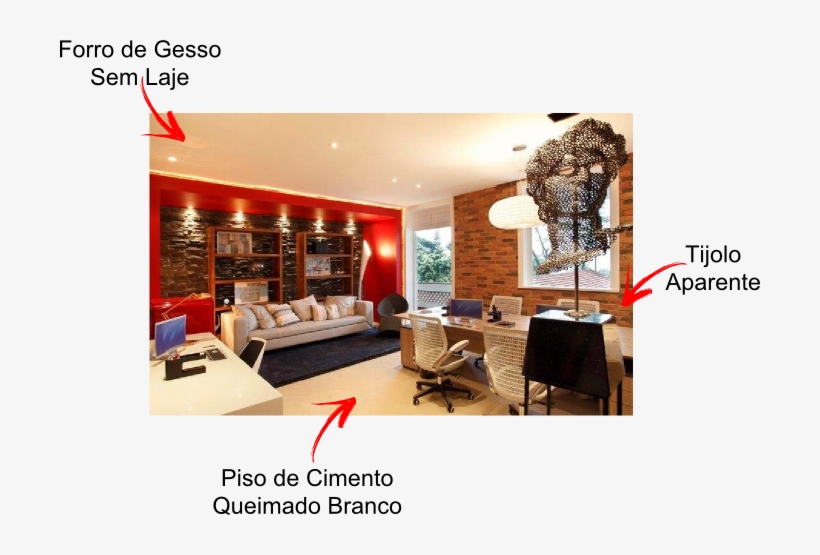 Sala Tijolo Aparente - Brick, transparent png #2974230