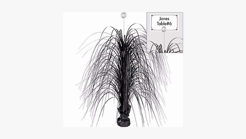 Black Spray Centerpiece Large - Giant Black Spray Centerpiece, transparent png #2974860