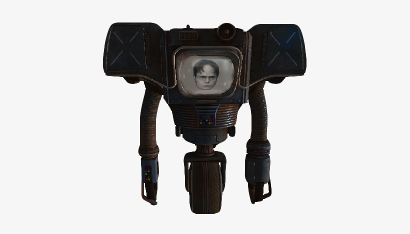 Dwight Schrute's Face For Securitrons - Mettaton Fallout, transparent png #2974889