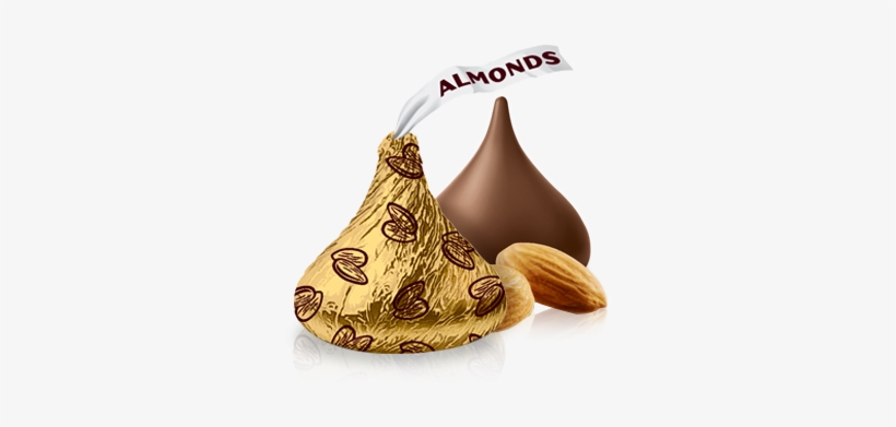 Hersheys Kisses With Almonds Chocolate Candy 35 Oz, transparent png #2975136