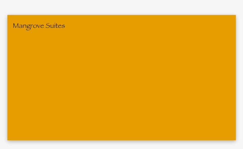 Mangrove Suites Are Located Adjacent To The Mangrove - Yellow Ochre, transparent png #2975176