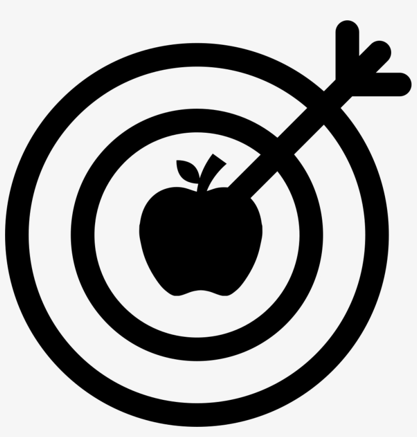 Dart On The Objective Center On An Apple Comments - Objetivo Manzana, transparent png #2975323