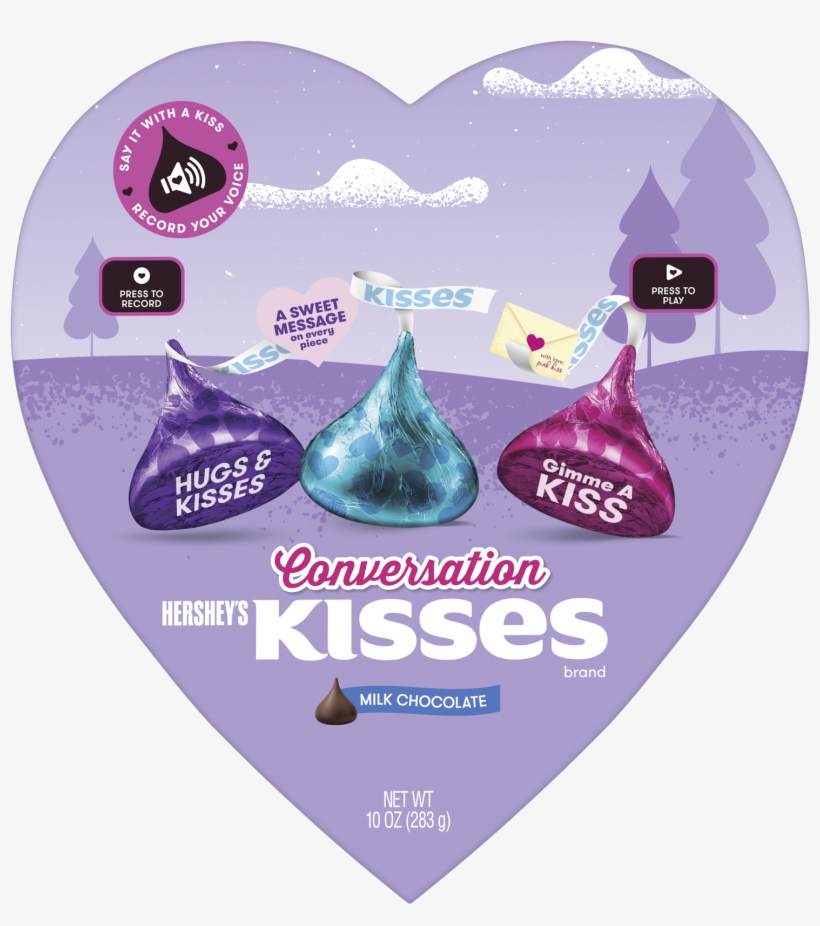 Hershey's Kisses Brand Milk Chocolate Conversation - Hersheys Kisses Milk Chocolate, Mini - 10 Oz Pouch, transparent png #2975456