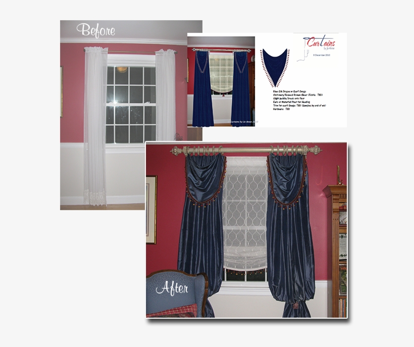 Back To Drapes - Curtain, transparent png #2975673