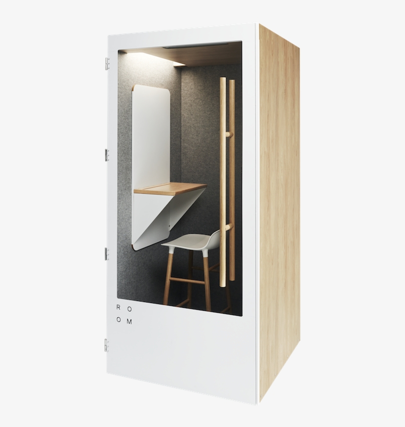 Minimalist Office Phone Booth Can Turn Any Space Into - Cupboard, transparent png #2975724