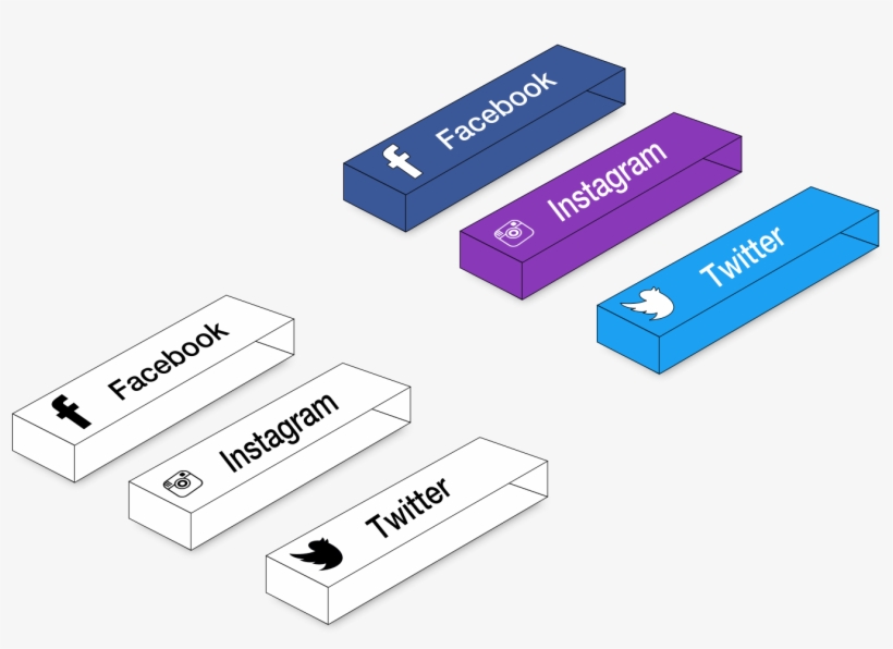 3d Block Buttons Concept Sketch Instagram Facebook - Concept, transparent png #2975925