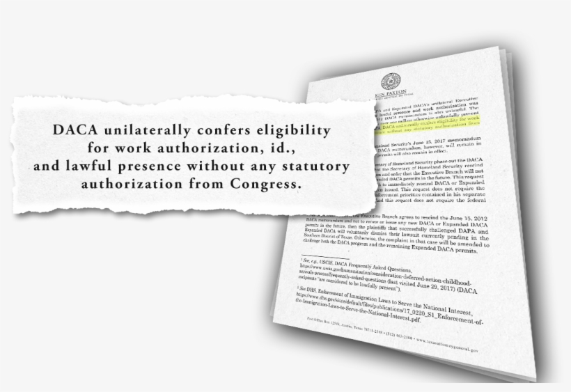 Trump, Who Has Not Touched The Daca Program So Far, - Document, transparent png #2976057