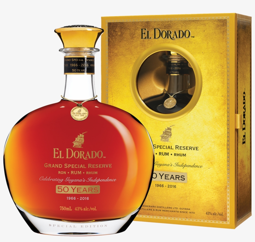 El Dorado 50 Year Old Grand Special Reserve - El Dorado Grand Special Reserve 50th Anniversary, transparent png #2976095