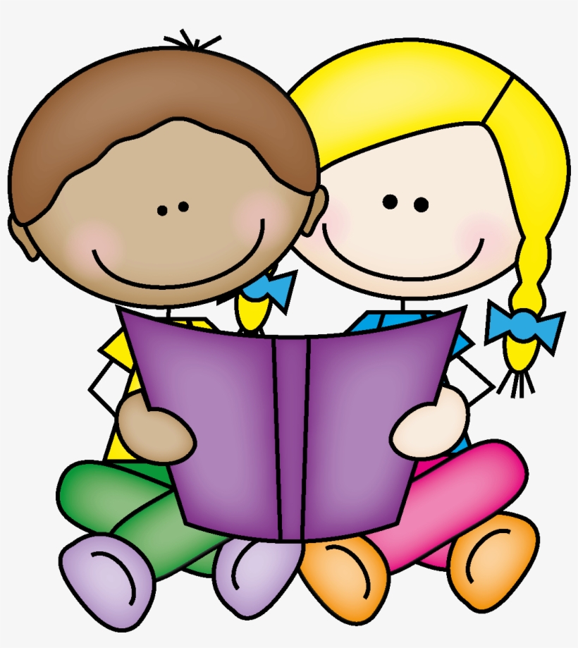 Kids Reading Clipart - Buddy Reading Clipart, transparent png #2976696