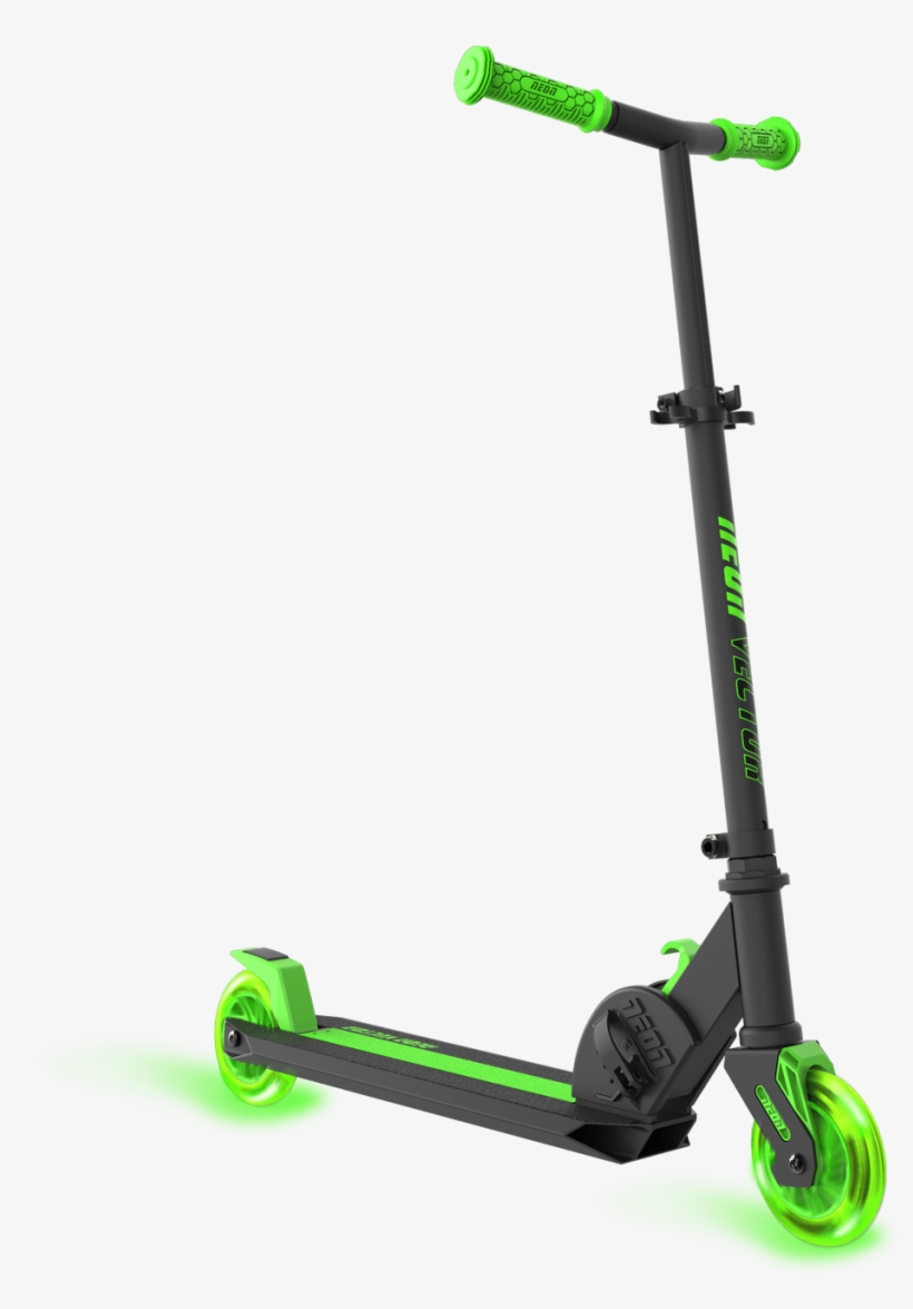 Neon Vybe Kick Scooter Vector Green For Kids, Foldable - Neon Vector Scooter, transparent png #2976859