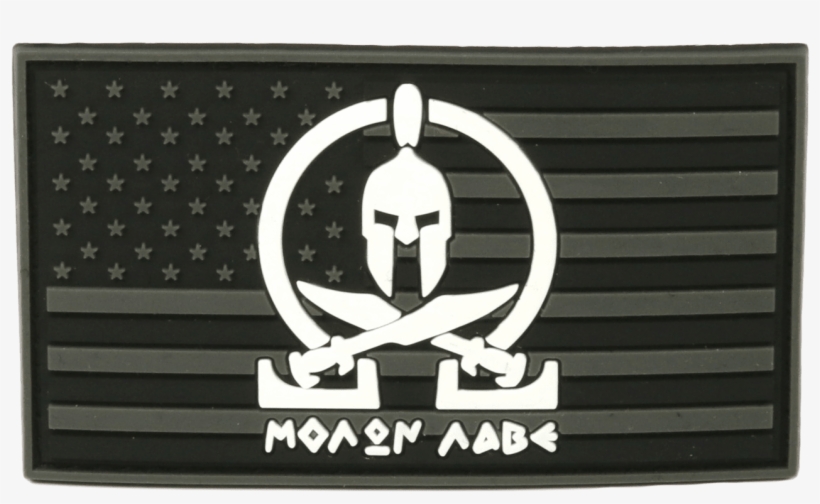 Molon Labe Pvc American Flag Patch - Chinatown, transparent png #2976995