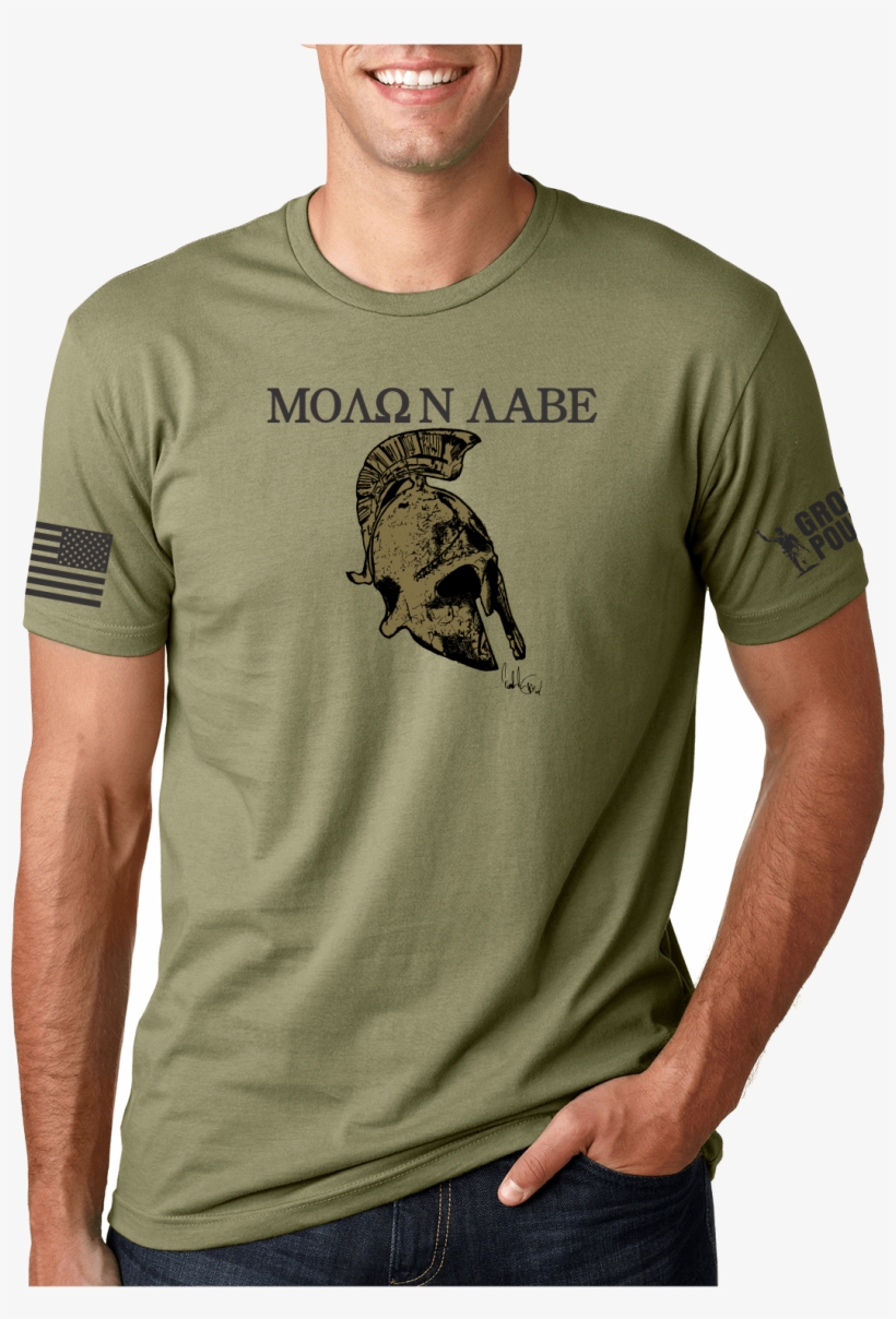 Molon Labe - Next Level 3600 Light Olive, transparent png #2977348