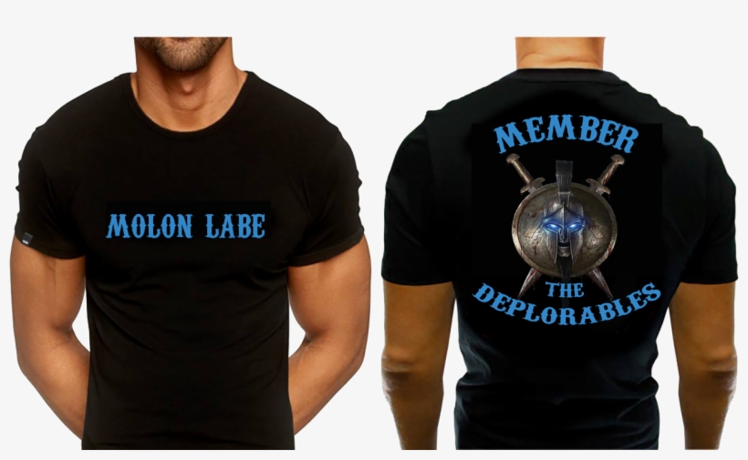 Molon Labe Deplorables - Molon Labe Shirt, transparent png #2977447