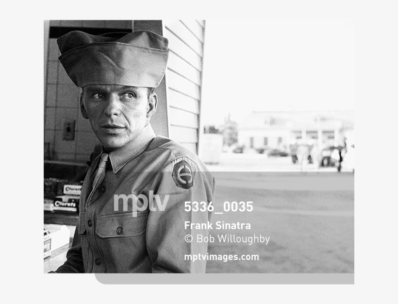 Frank Sinatra During The Making Of "from Here To Eternity - Soldier, transparent png #2977668