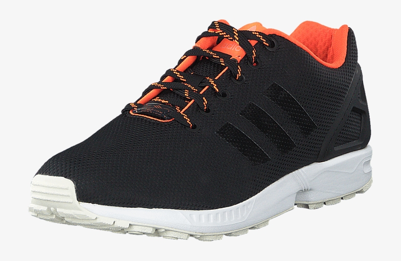 Zx Flux Core Black/orange/sun Glow - Sneakers, transparent png #2977918