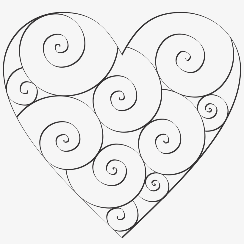 Large Transparent Png Version - Hearts To Color, transparent png #2978020