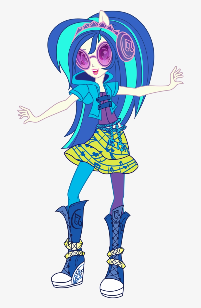 Cutiepie19 Images Rainbow Rocks Dj Pon 3 Vinyl Scratch - Vinyl Scratch Equestria Girl Rainbow Rock Outfit, transparent png #2978126