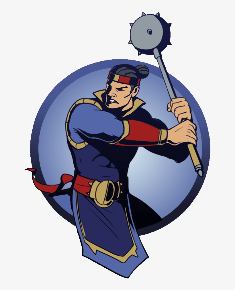 Man Two Handed Mace - Shadow Fight 2 Thunder, transparent png #2978165