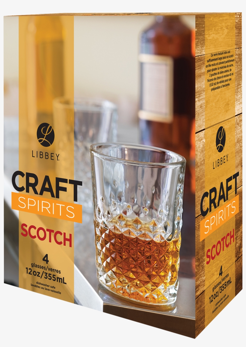 Libbey Craft Spirits Scotch Glass - Libbey 12 Oz Perfect Scotch Glasses, transparent png #2978531